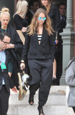 CARA DELEVINGNE Leaves Stella Mccartney Fashion Show