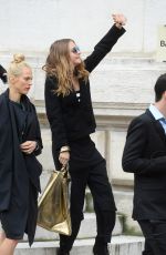 CARA DELEVINGNE Leaves Stella Mccartney Fashion Show