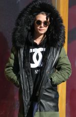 CARA DELEVINGNE Out and About in New York 0203