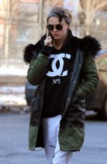 CARA DELEVINGNE Out and About in New York 0203
