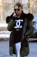 CARA DELEVINGNE Out and About in New York 0203