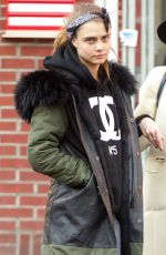 CARA DELEVINGNE Out and About in New York 0203