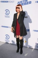 CARLY RAE JEPSEN at The Comedy Central Roast of Justin Bieber in Los Angeles