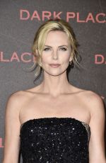CHARLIZE THERON at Dark Places Premiere in Paris