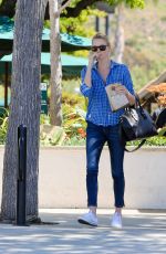 CHARLIZE THERON in Jeans Out and About in Malibu