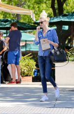 CHARLIZE THERON in Jeans Out and About in Malibu