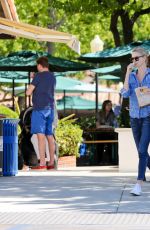 CHARLIZE THERON in Jeans Out and About in Malibu