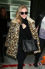 CHLOE MORETZ Arrives at Charles De Gaulle Airport in Paris