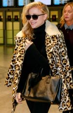 CHLOE MORETZ Arrives at Charles De Gaulle Airport in Paris