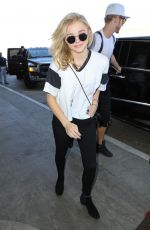 CHLOE MORETZ at Los Angeles International Airport 0903