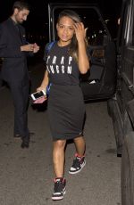 CHRISTINA MILIAN Arrives at Spagattini Italian Restaurant in Beverly Hills