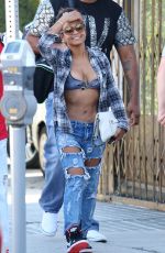 CHRISTINA MILIAN in Ripped Jeans Out in Los Angeles