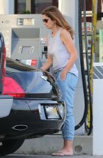 CINDY CRAWFORD at a Gas Station in Malibu