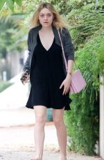 DAKOTA FANNING Out and About in Studio City 2103