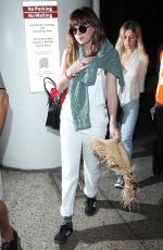 DAKOTA JOHNSON Arrives at Los Angeles International Airport 2103