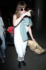 DAKOTA JOHNSON Arrives at Los Angeles International Airport 2103