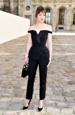 DAKOTA JOHNSON at Christian Dior Fashion Show in Paris