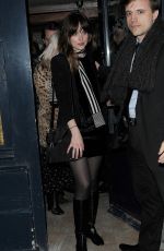 DAKOTA JOHNSON Night Out in Paris