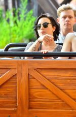 DEMI LOVATO at Disneyland in Anaheim 1803