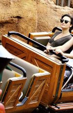 DEMI LOVATO at Disneyland in Anaheim 1803