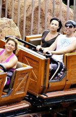 DEMI LOVATO at Disneyland in Anaheim 1803