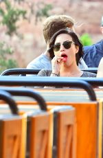 DEMI LOVATO at Disneyland in Anaheim 1803