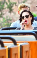 DEMI LOVATO at Disneyland in Anaheim 1803