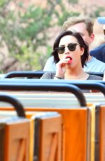 DEMI LOVATO at Disneyland in Anaheim 1803