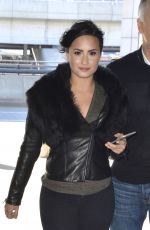 DEMI LOVATO in Tights Arrives at JFK Airport in New York 1203