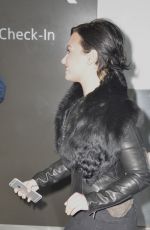 DEMI LOVATO in Tights Arrives at JFK Airport in New York 1203