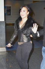 DEMI LOVATO in Tights Arrives at JFK Airport in New York 1203