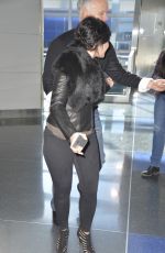 DEMI LOVATO in Tights Arrives at JFK Airport in New York 1203