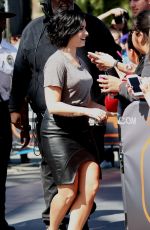 DEMI LOVATO on the Set of Extra in Universal City 0303