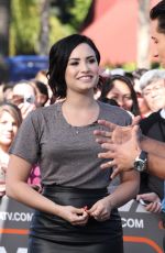 DEMI LOVATO on the Set of Extra in Universal City 0303