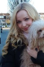 DOVE CAMERON on the Set of Monsterville the Cabinet of Souls in Vancouver 0302
