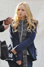 DOVE CAMERON on the Set of Monsterville the Cabinet of Souls in Vancouver