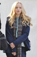 DOVE CAMERON on the Set of Monsterville the Cabinet of Souls in Vancouver