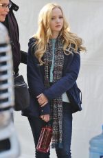 DOVE CAMERON on the Set of Monsterville the Cabinet of Souls in Vancouver