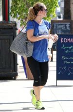 DREW BARRYMORE in Leggings Leaves a Gym in Los Angeles