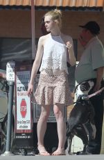 ELLE FANNING Out and About in Los Angeles