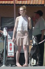 ELLE FANNING Out and About in Los Angeles