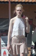 ELLE FANNING Out and About in Los Angeles