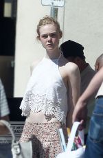 ELLE FANNING Out and About in Los Angeles