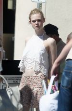 ELLE FANNING Out and About in Los Angeles