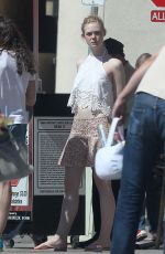ELLE FANNING Out and About in Los Angeles