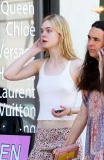 ELLE FANNING Out Shopping in Studio City