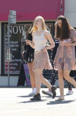 ELLE FANNING Out Shopping in Studio City