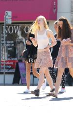 ELLE FANNING Out Shopping in Studio City