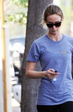 EMILY BLUNT Leaves a Gym in Los Angeles 0903