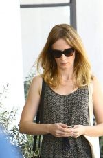 EMILY BLUNT Leaves Meche Salon in Beverly Hills